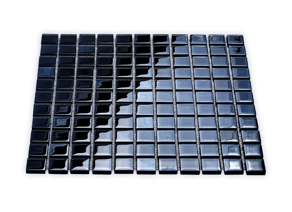 Glass Mosaic Black Squares CP9405